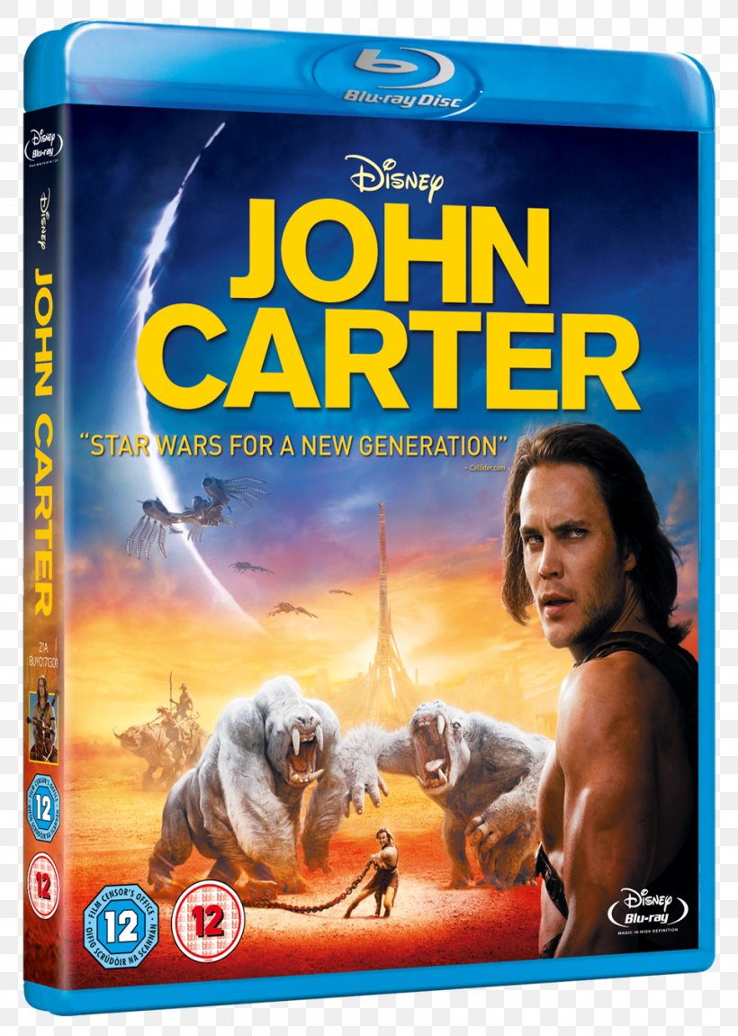 John Carter Blu-ray Disc Andrew Stanton Film Barsoom, PNG, 966x1356px, John Carter, Actor, Andrew Stanton, Barsoom, Bluray Disc Download Free