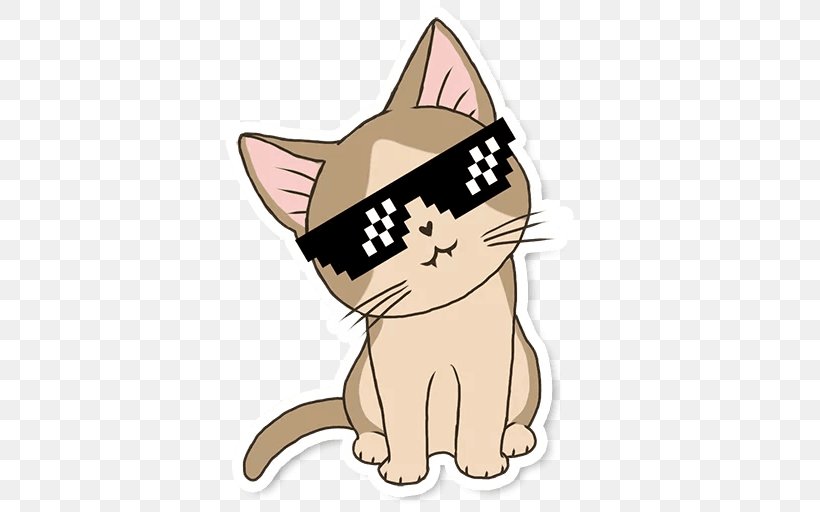 Kitten Whiskers Cat Sticker Telegram, PNG, 512x512px, Kitten, Advertising, Carnivoran, Cartoon, Cat Download Free