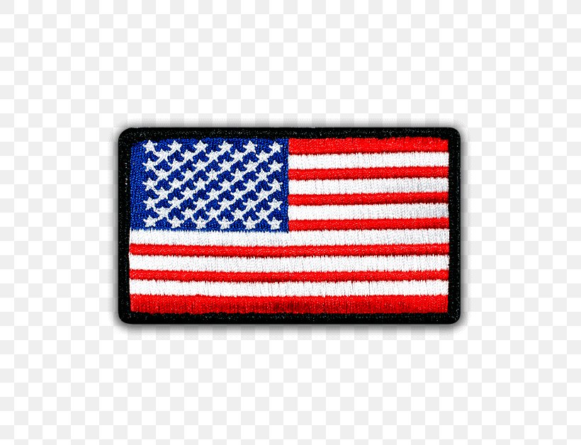 Flag Of The United States Flag Patch Embroidered Patch, PNG, 571x628px, United States, Blanket, Electric Blue, Embroidered Patch, Embroidery Download Free