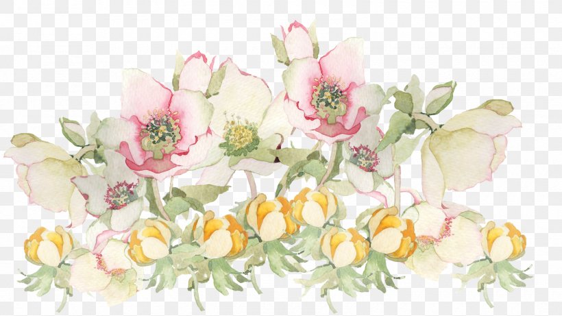 Flower Painting Clip Art, PNG, 1600x900px, Flower, Blossom, Branch, Cut Flowers, Flora Download Free