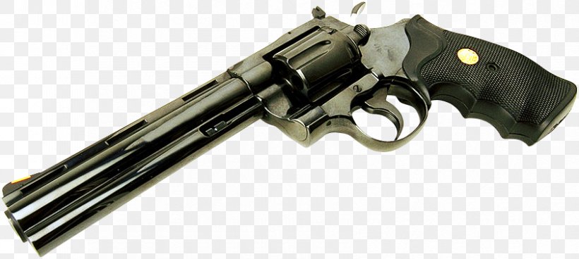 Revolver Weapon Gun Barrel Firearm Airsoft, PNG, 841x378px, Watercolor, Cartoon, Flower, Frame, Heart Download Free