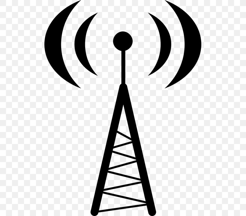 Aerials Telecommunications Tower Transmitter Clip Art, PNG, 523x720px, Aerials, Artwork, Black And White, Cell Site, Mobile Phones Download Free