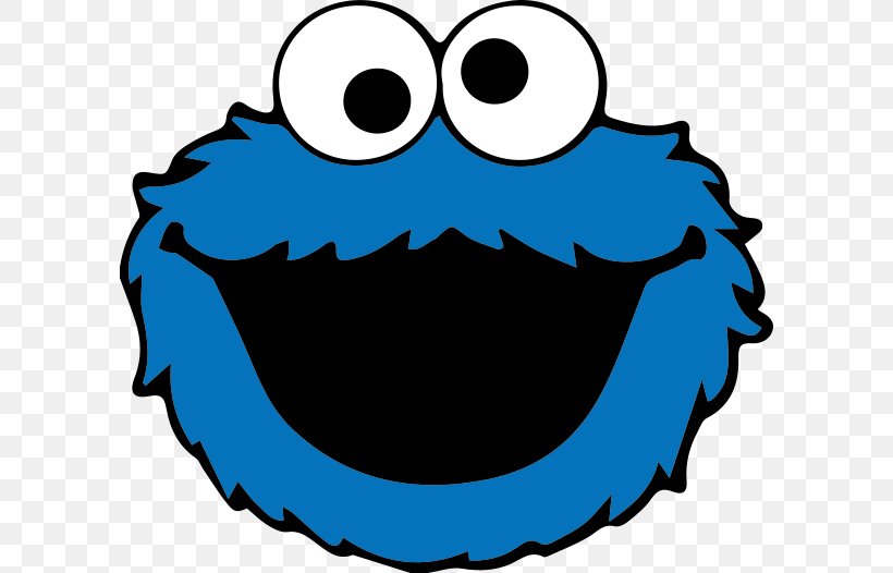 Cookie Monster Clip Art Openclipart Vector Graphics Smiley, PNG, 600x526px, Cookie Monster, Biscuits, Black And White, Drawing, Facebook Download Free