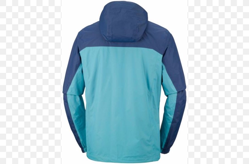 Hoodie Columbia Sportswear Raincoat Jacket, PNG, 720x540px, Hoodie, Active Shirt, Camping, Cobalt Blue, Columbia Sportswear Download Free