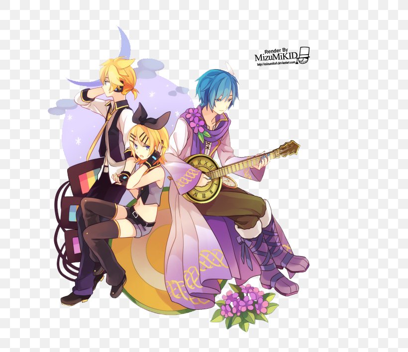 Kaito Vocaloid Kagamine Rin/Len Hatsune Miku Meiko, PNG, 719x708px, Watercolor, Cartoon, Flower, Frame, Heart Download Free