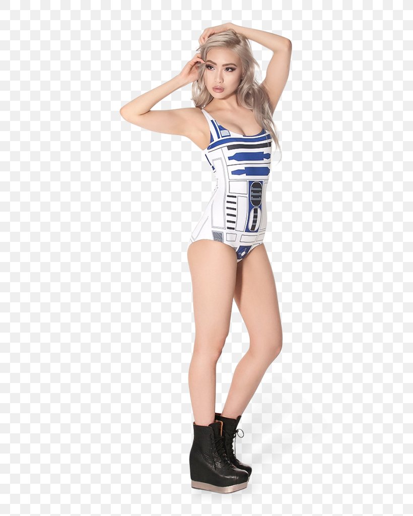 R2-D2 One-piece Swimsuit Monokini Star Wars, PNG, 683x1024px, Watercolor, Cartoon, Flower, Frame, Heart Download Free