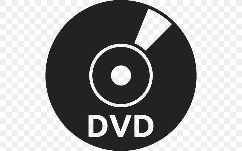 DVD-Video Compact Disc, PNG, 512x512px, Dvd, Black And White, Brand, Compact Disc, Disk Storage Download Free