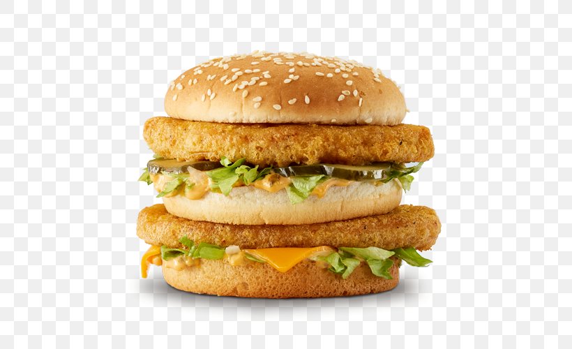 McDonald's Big Mac Chicken Sandwich Hamburger McChicken Chicken Patty, PNG, 500x500px, Chicken Sandwich, American Food, Beef, Big Mac, Breakfast Sandwich Download Free