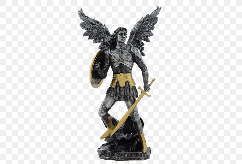 Michael Archangel Sculpture Religion Statue, PNG, 555x555px, Michael, Action Figure, Angel, Archangel, Bronze Sculpture Download Free