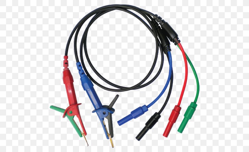 Network Cables Wire Lead Extech Instruments Multimeter, PNG, 524x500px, Network Cables, Cable, Crocodile Clip, Electrical Cable, Electrical Connector Download Free