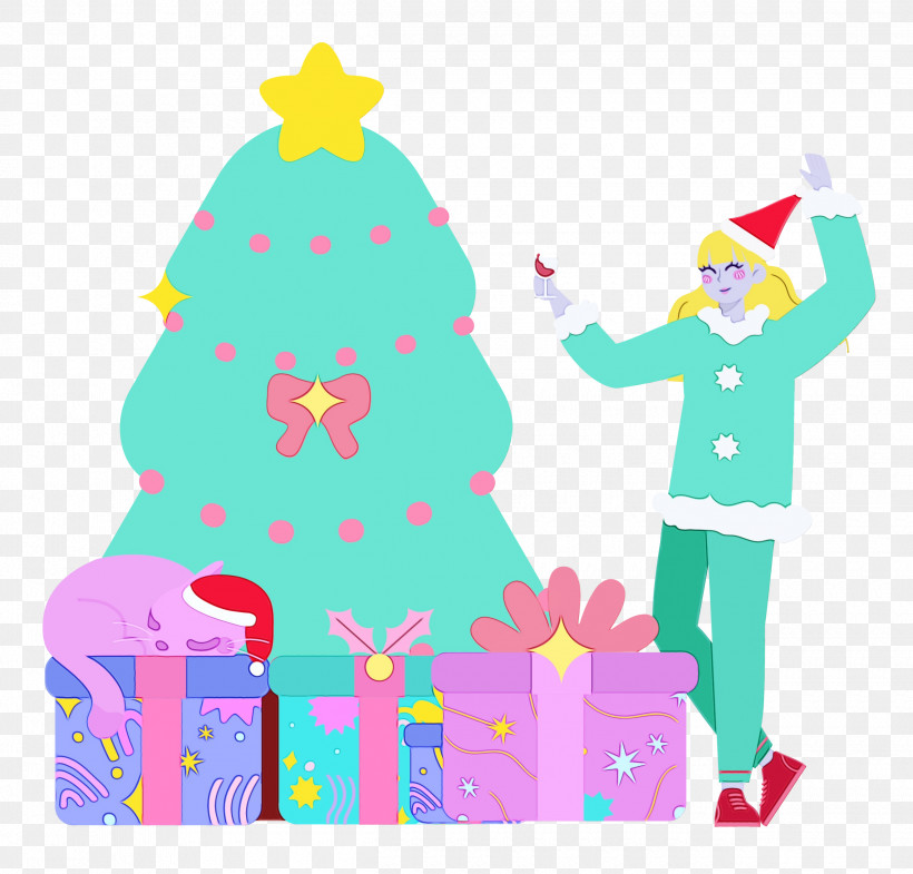Christmas Tree, PNG, 2500x2395px, Christmas Tree, Bauble, Character, Christmas, Christmas Day Download Free