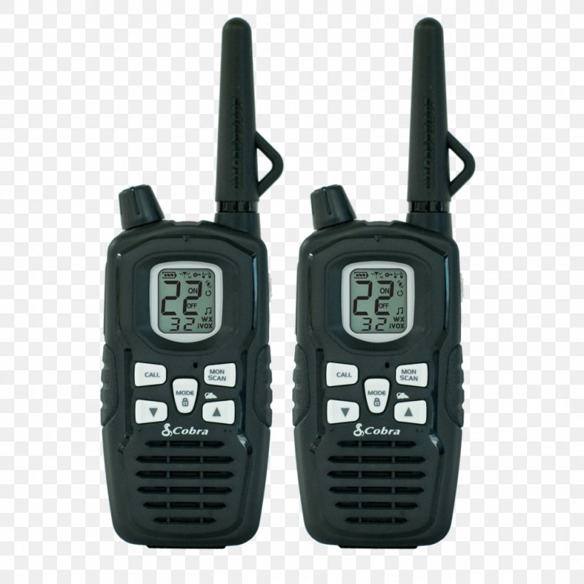 Microphone Two-way Radio Family Radio Service Walkie-talkie, PNG, 1024x1024px, Microphone, Amateur Radio, Citizens Band Radio, Communication Device, Electronic Device Download Free