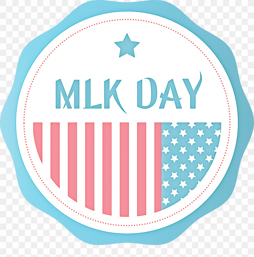MLK Day Martin Luther King Jr. Day, PNG, 2968x3000px, Mlk Day, Aqua, Label, Martin Luther King Jr Day, Pink Download Free