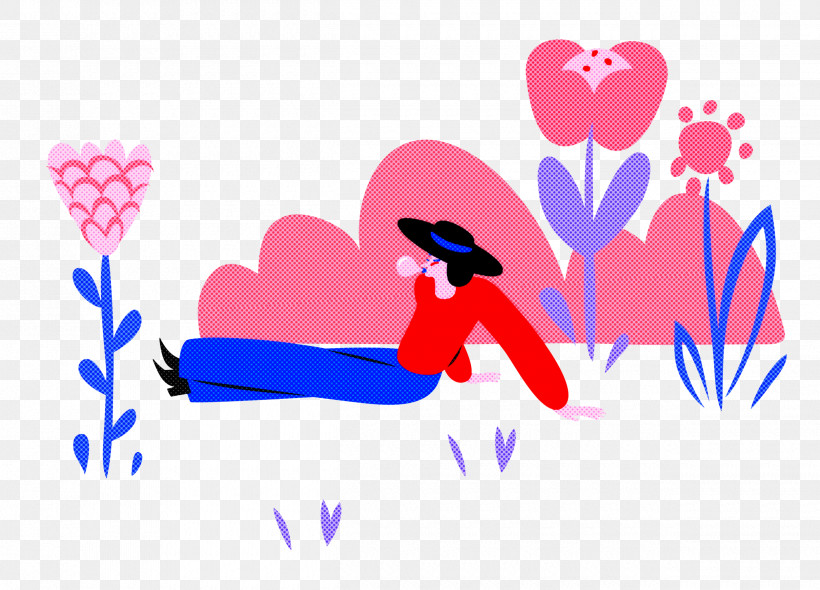 Alone Time Park Flower, PNG, 2500x1800px, Alone Time, Cartoon, Flower, Heart, Lady Download Free