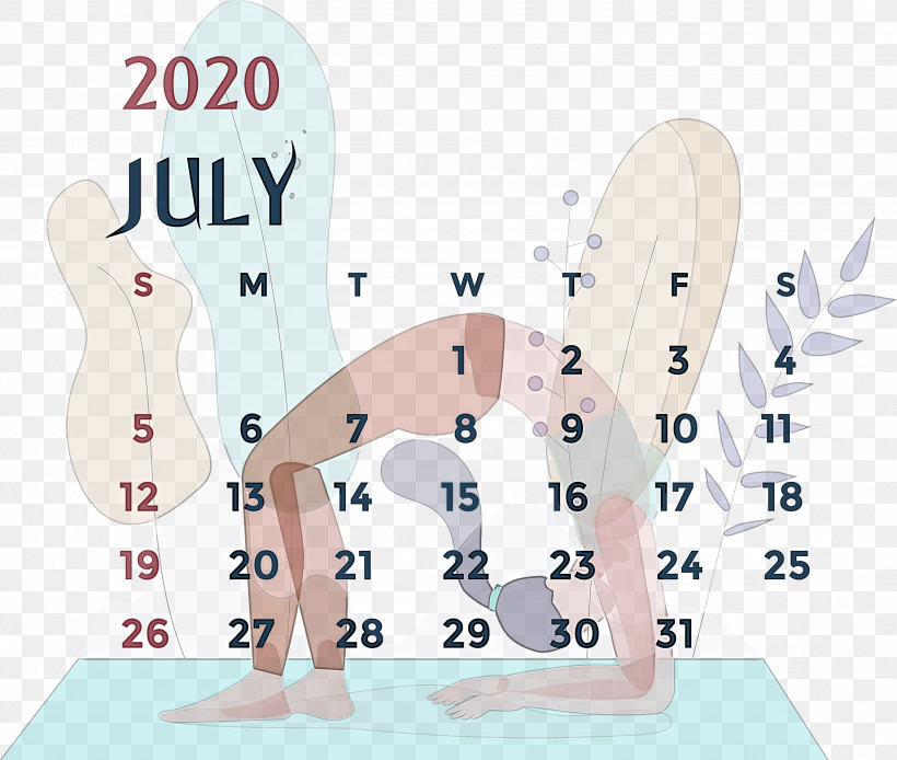 July 2020 Printable Calendar July 2020 Calendar 2020 Calendar, PNG, 3000x2542px, 2020 Calendar, July 2020 Printable Calendar, Calendar System, Calendar Year, Cartoon Download Free