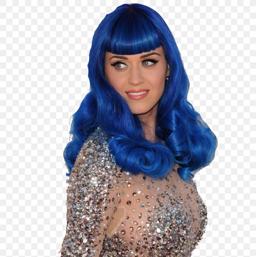 Katy Perry Blue Wig Human Hair Color, PNG, 600x824px, Watercolor, Cartoon, Flower, Frame, Heart Download Free