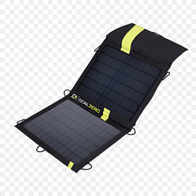 Battery Charger Solar Panels Goal Zero Rock Out 2 Loudspeaker Solar Power, PNG, 1000x1000px, Battery Charger, Electric Current, Electric Potential Difference, Electronics Accessory, Goal Zero Download Free