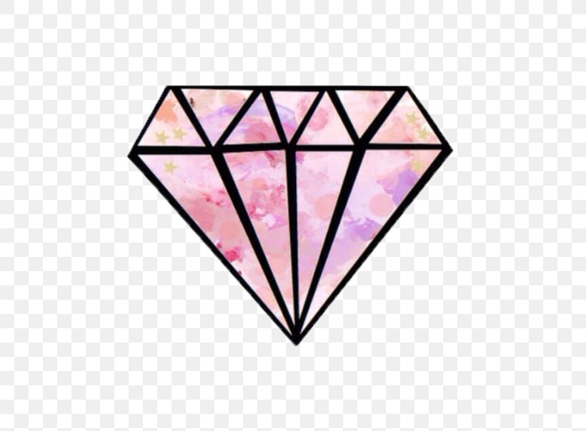 Sticker Pink Diamond Paper Adhesive, PNG, 604x604px, Sticker, Adhesive, Area, Diamond, Emoji Download Free