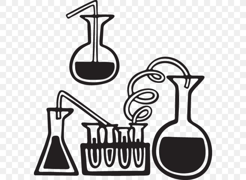 Beaker Test Tubes Laboratory Flasks Science, PNG, 594x600px, Beaker, Artwork, Black And White, Brand, Chemistry Download Free