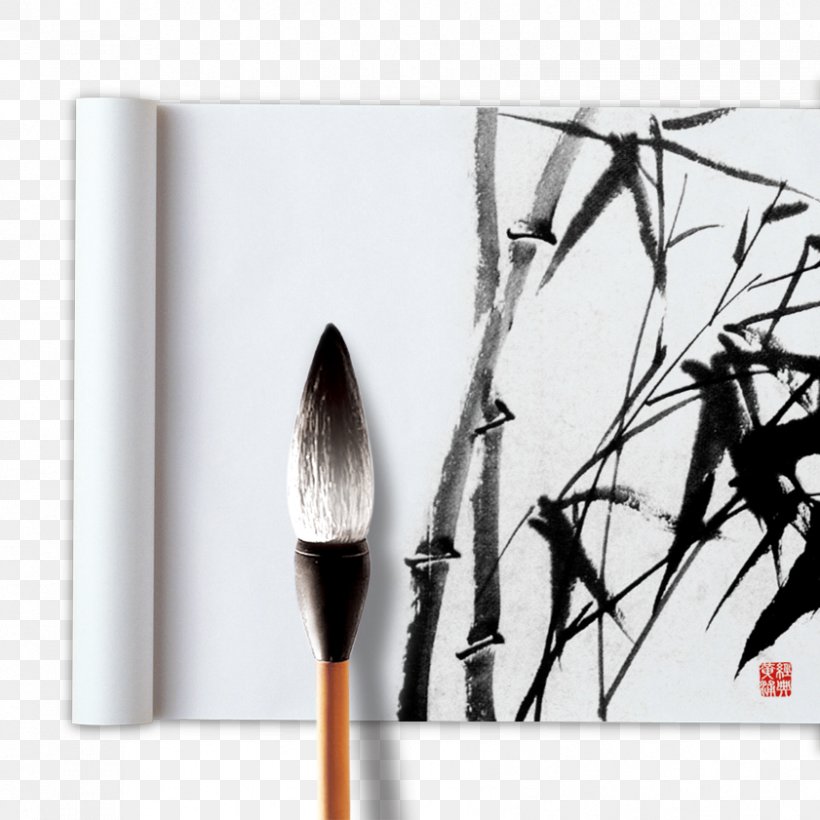 Four Arts Bamboo Inkstick Calligraphy Painting, PNG, 841x841px, Four Arts, Bamboo, Brush, Calligraphy, Chinese Painting Download Free