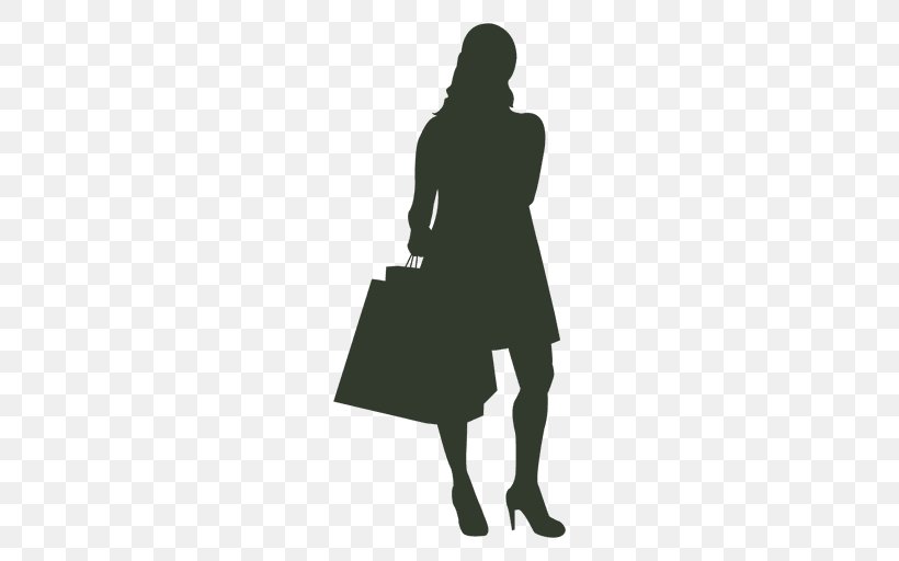 Silhouette Drawing Woman, PNG, 512x512px, Silhouette, Bag, Black, Drawing, Human Behavior Download Free
