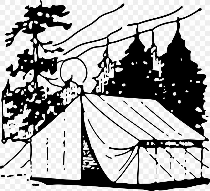 Camping Clip Art, PNG, 2400x2190px, Camping, Area, Art, Artwork, Black Download Free