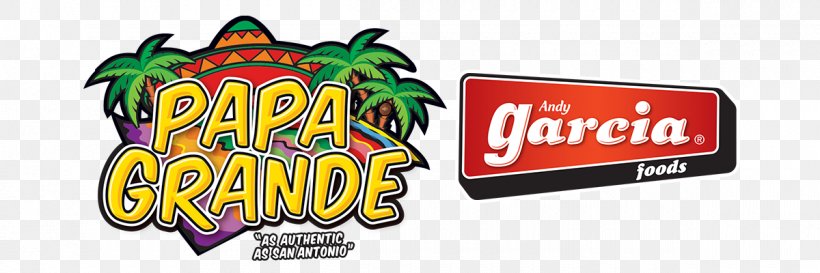 Papa Grande Foods Andy Garcia Foods Logo Brand Product Mobile Phones, PNG, 1200x400px, Logo, Advertising, Area, Banner, Brand Download Free
