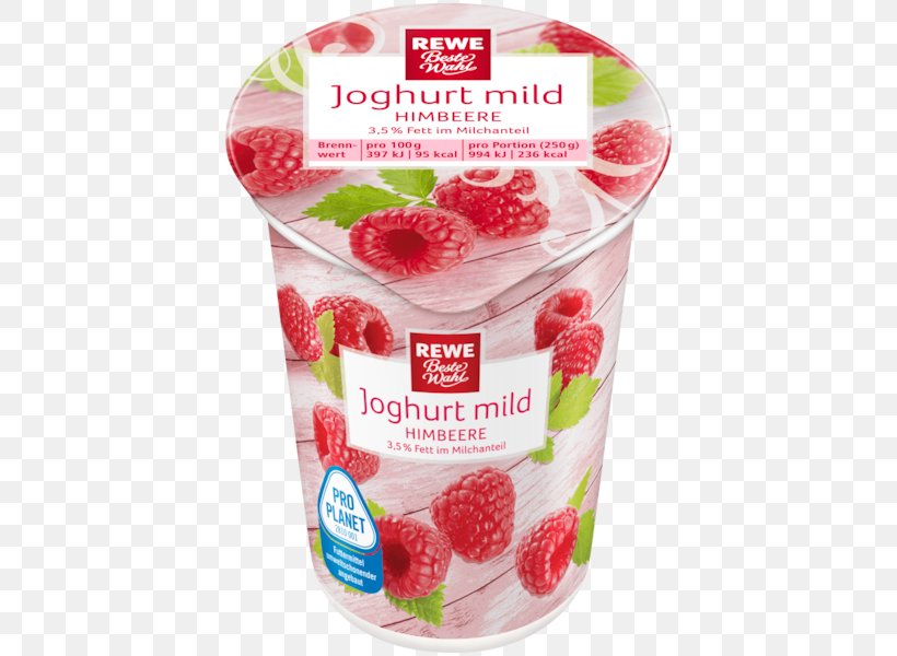 Strawberry Raspberry Yoghurt REWE Frozen Dessert, PNG, 600x600px, Strawberry, Auglis, Berry, Common Guava, Cream Download Free