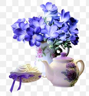 Blue Flower Vase To Pull The Kettle Material Free - Vase Flowerpot Blue PNG