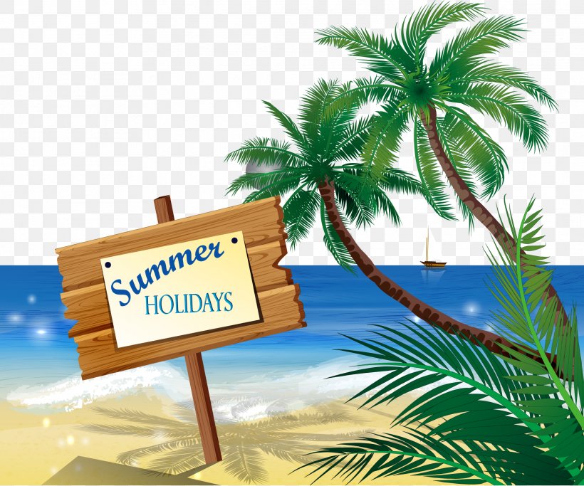 Beach Sand Illustration, PNG, 2125x1771px, Beach, Advertising, Arecaceae, Arecales, Coast Download Free