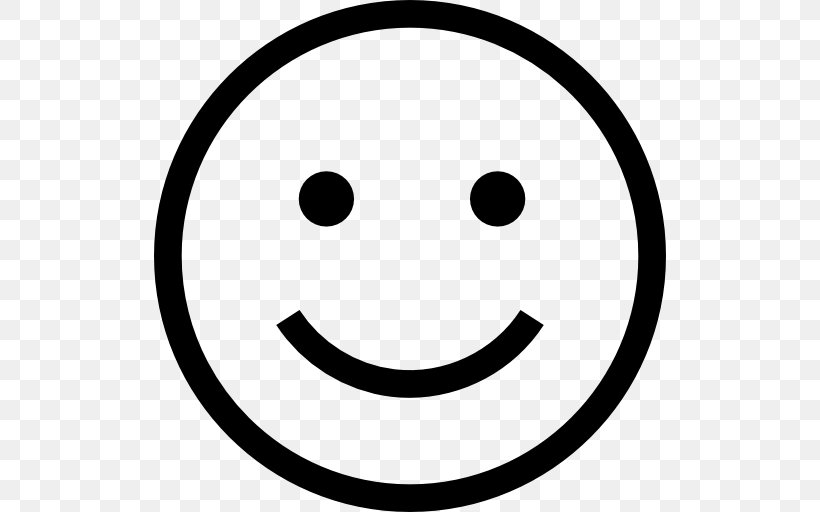 Smiley Emoticon Happiness Clip Art, PNG, 512x512px, Smiley, Area, Black And White, Emoticon, Emotion Download Free