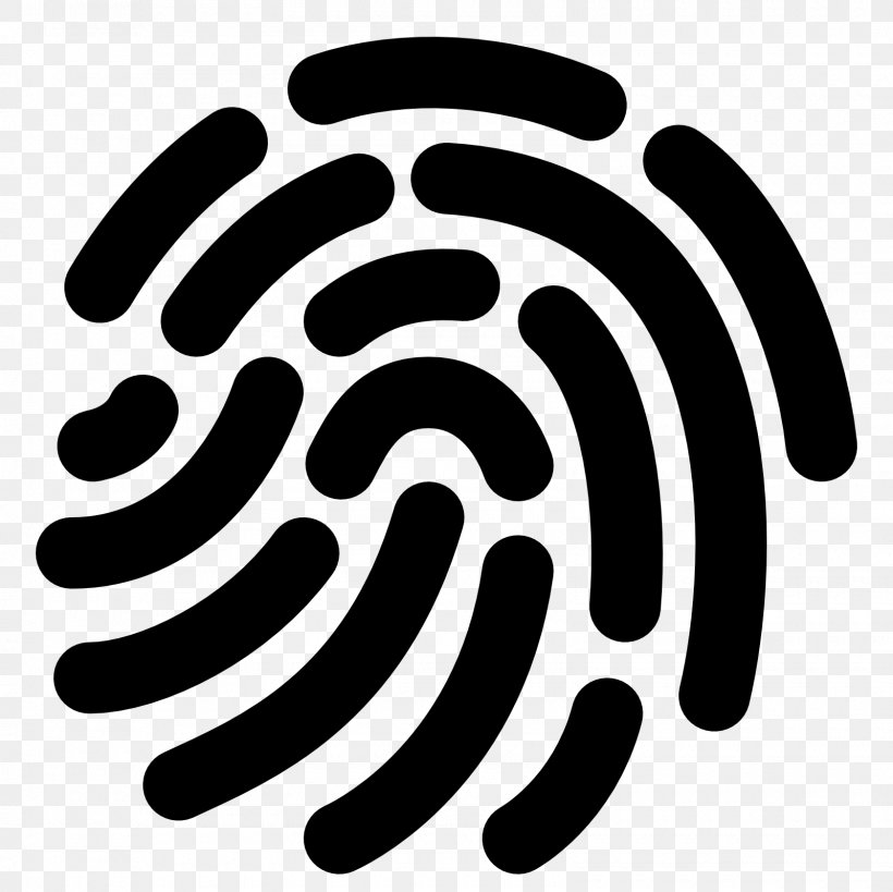 Fingerprint Touch ID Password Manager Login, PNG, 1600x1600px, Fingerprint, Black And White, Hand, Login, Monochrome Download Free
