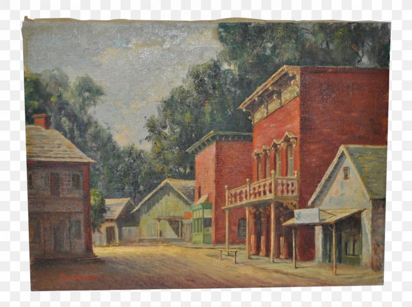 Painting Real Estate, PNG, 1391x1038px, Painting, Almshouse, Artwork, Cottage, Facade Download Free