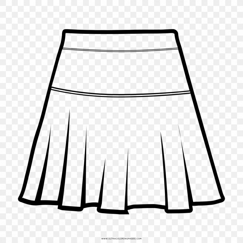 Skirt Coloring Book Drawing Line Art Dress, PNG, 1000x1000px, Skirt, Active Shorts, Animaatio, Area, Ausmalbild Download Free
