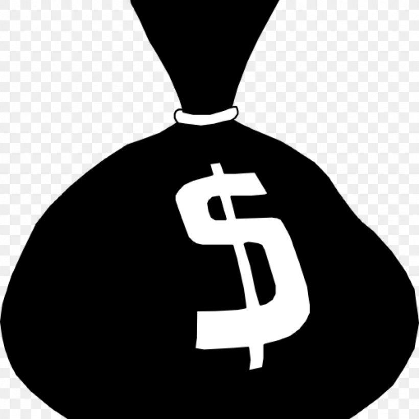 Clip Art Money Bag Logo, PNG, 1024x1024px, Money Bag, Bag, Black, Black White M, Blackandwhite Download Free