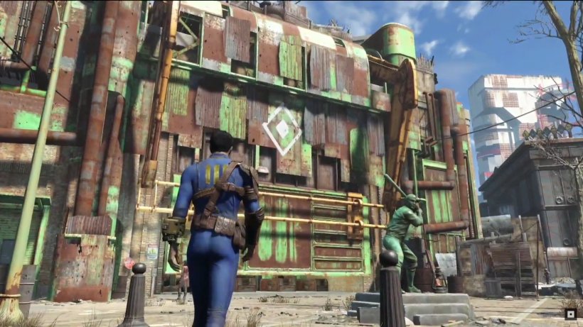 Fallout 4 DOOM Fallout: New Vegas Fallout 3 Fallout 2, PNG, 1920x1080px, Fallout 4, Bethesda Softworks, Building, City, Dishonored 2 Download Free