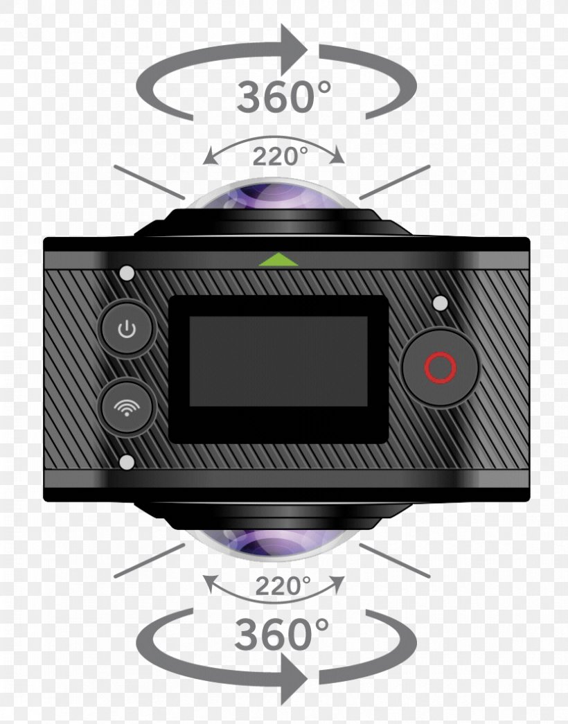 Action Camera Virtual Reality GoXtreme FullDome 360, PNG, 831x1060px, Action Camera, Brand, Camera, Electronics, Fisheye Lens Download Free