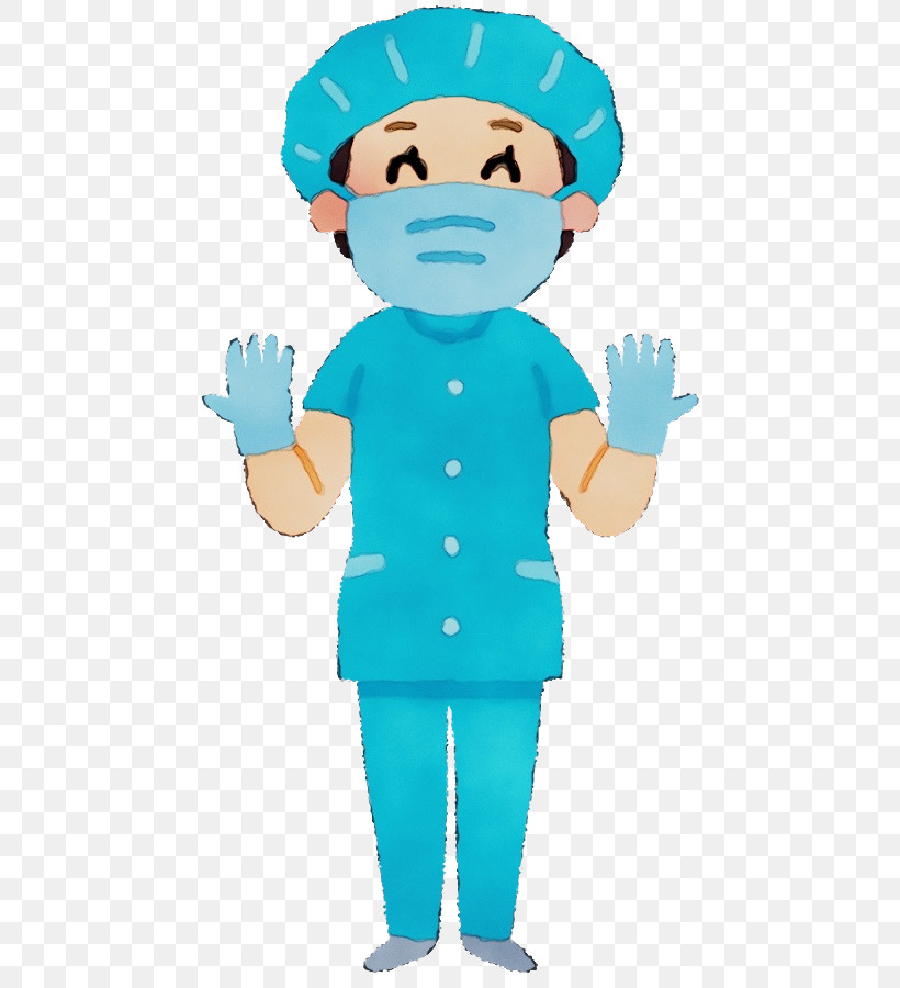 Cartoon Finger Gesture Physician Scrubs, PNG, 602x900px, Watercolor, Cartoon, Finger, Gesture, Paint Download Free