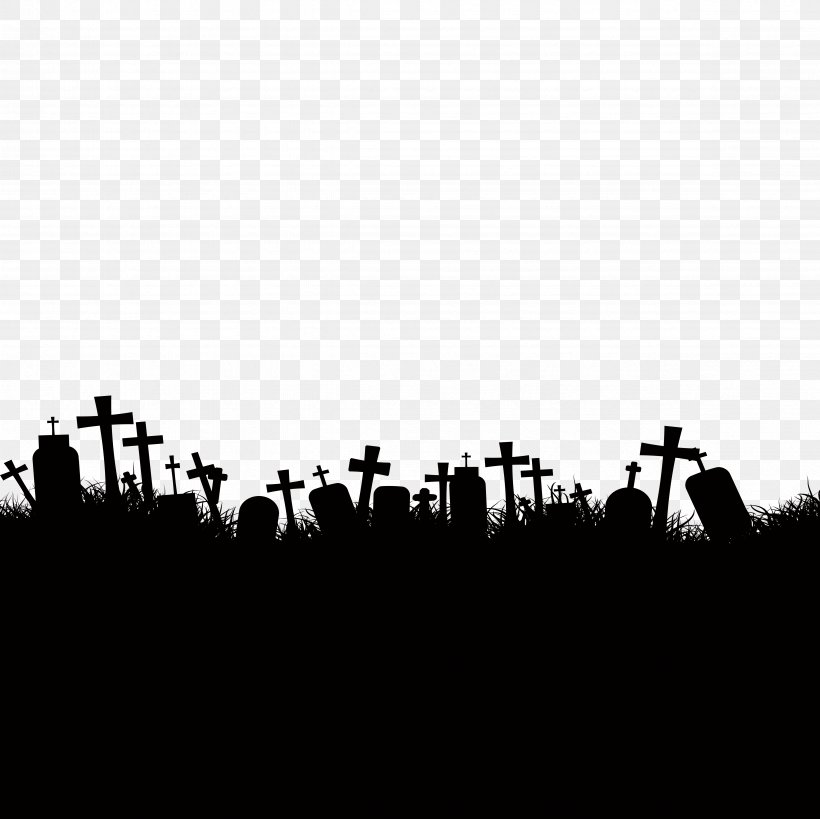 Cemetery Ghost Stock Photography, PNG, 4724x4724px, Cemetery, Black, Black And White, Drawing, Grave Download Free