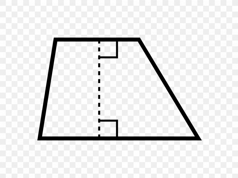 Isosceles Trapezoid Quadrilateral Geometry Circle, PNG, 2000x1500px, Trapezoid, Area, Black, Black And White, Circumscribed Circle Download Free