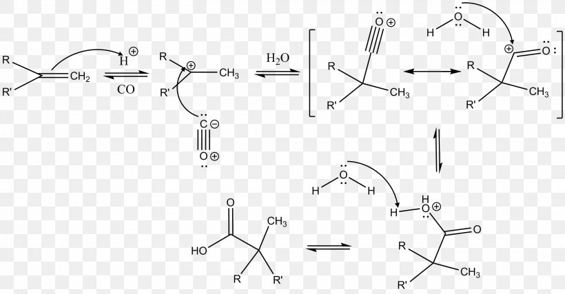 Koch Reaction Reaction Mechanism Chemical Reaction Carbonylation Palladium-catalyzed Coupling Reactions, PNG, 2195x1144px, Koch Reaction, Acid, Alkene, Alkyne, Area Download Free