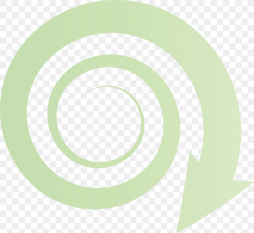 Logo Circle Font Angle Green, PNG, 3000x2753px, Spiral Arrow, Analytic Trigonometry And Conic Sections, Angle, Circle, Green Download Free