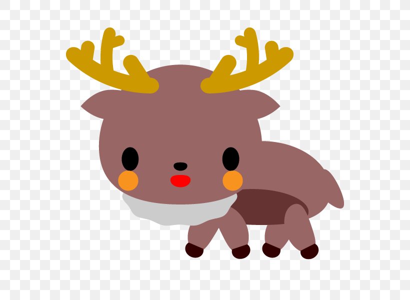 Reindeer Santa Claus Elk, PNG, 600x600px, Reindeer, Animal Sauvage, Art, Black And White, Cartoon Download Free