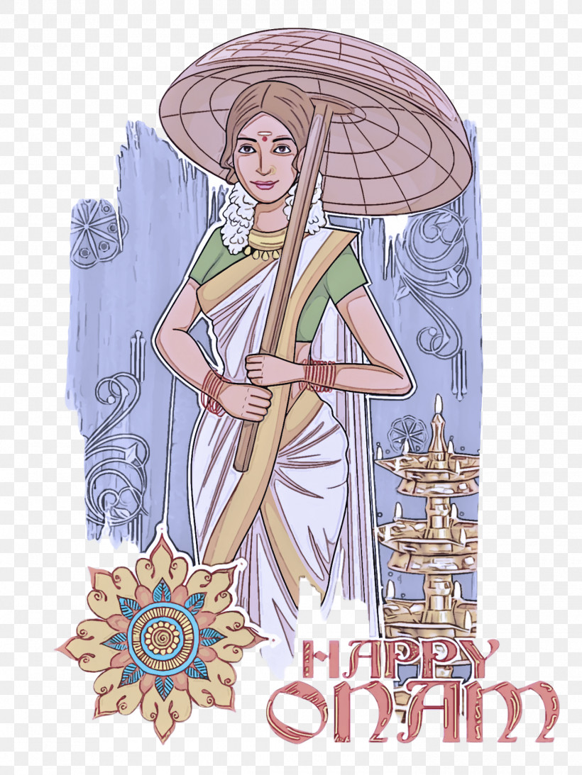 Onam Harvest Festival Hindu, PNG, 1500x2000px, Onam, Cartoon, Clothing, Harvest Festival, Hindu Download Free