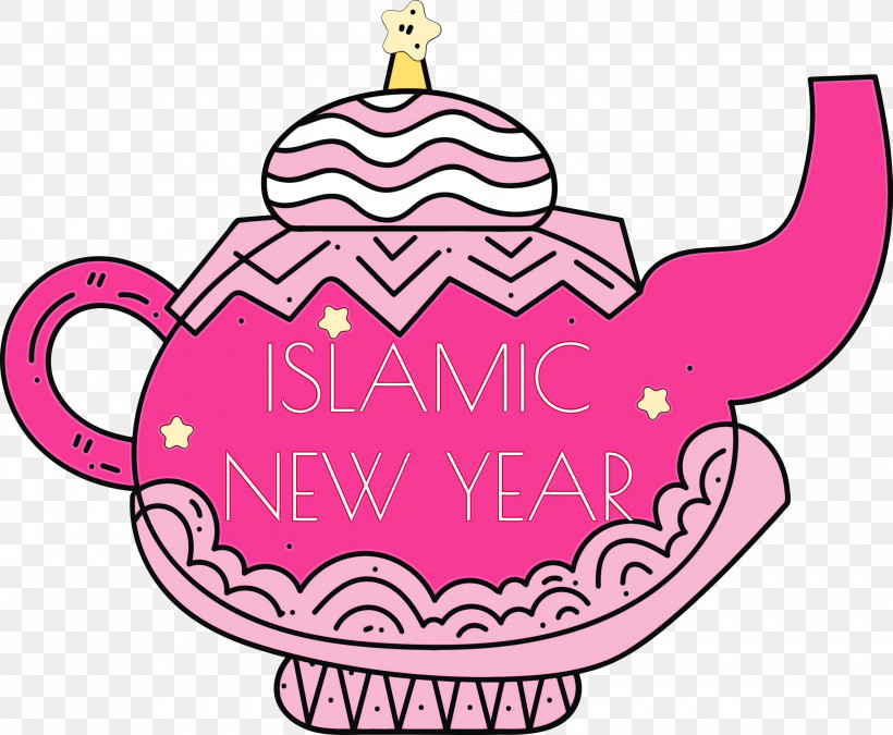 Cartoon Pattern Pink M Flower Fashion, PNG, 3000x2471px, Islamic New Year, Accessoire, Arabic New Year, Cartoon, Fashion Download Free