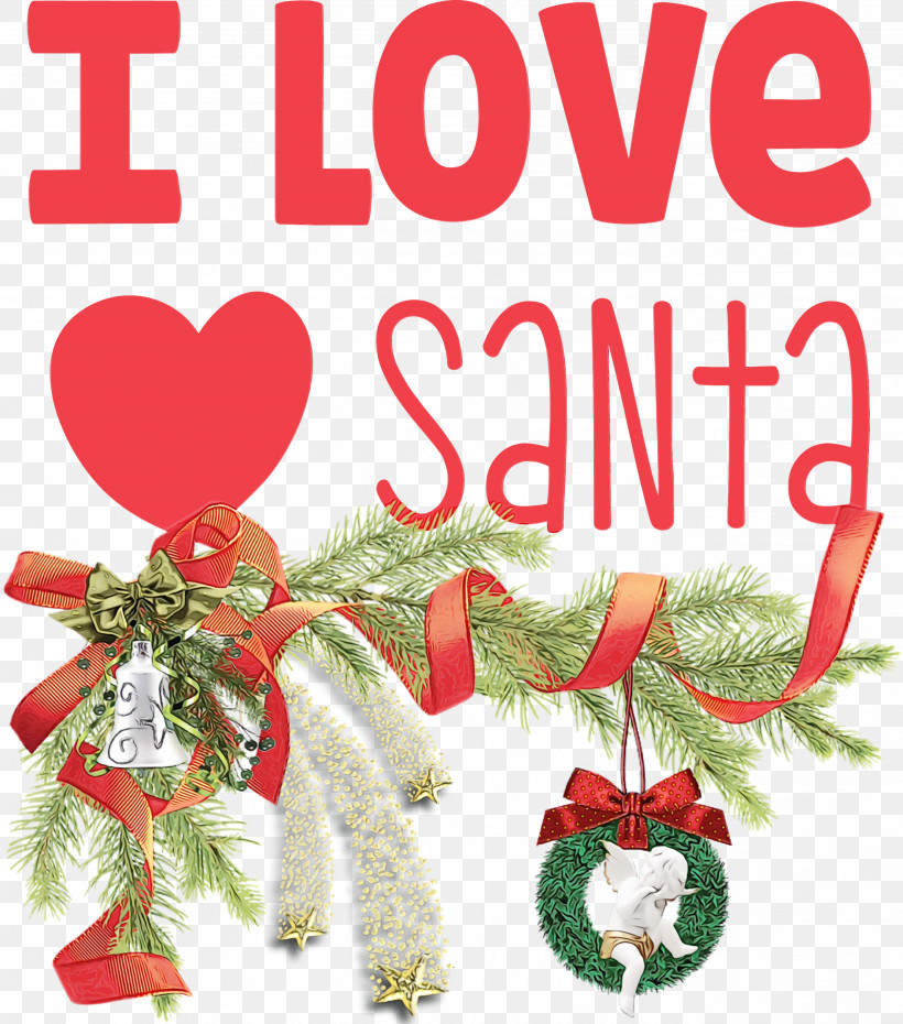 Christmas Day, PNG, 2644x3000px, I Love Santa, Black, Black Screen Of Death, Blog, Christmas Download Free