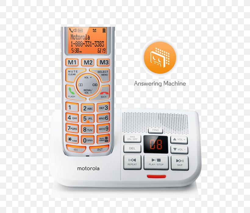 Cordless Telephone Handset Answering Machines Motorola P1003, PNG, 700x700px, Cordless Telephone, Answering Machines, Caller Id, Electronics, Handset Download Free
