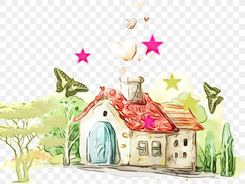 House Cottage Child Art, PNG, 1024x768px, Watercolor, Child Art, Cottage, House, Paint Download Free