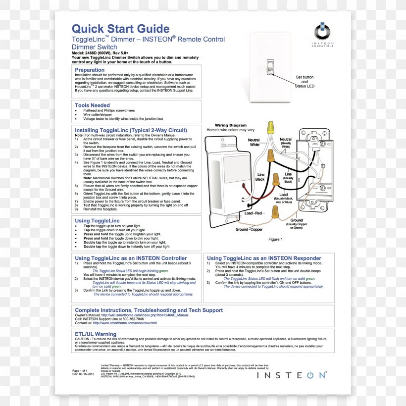 Insteon Home Automation Kits Product Quickstart Guide, PNG, 2000x2000px, Insteon, Area, Diagram, Home Automation Kits, Labor Download Free