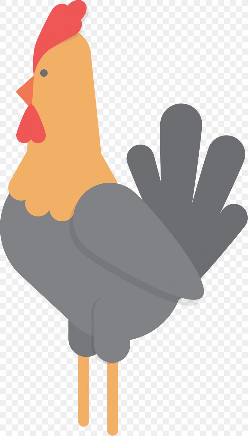 Rooster Chicken Meat Clip Art, PNG, 1979x3471px, Rooster, Art, Beak, Bird, Chicken Download Free